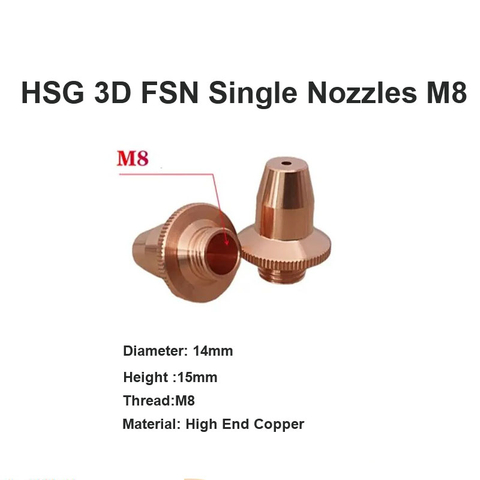 HSG 3D FSN Single Nozzles M8 