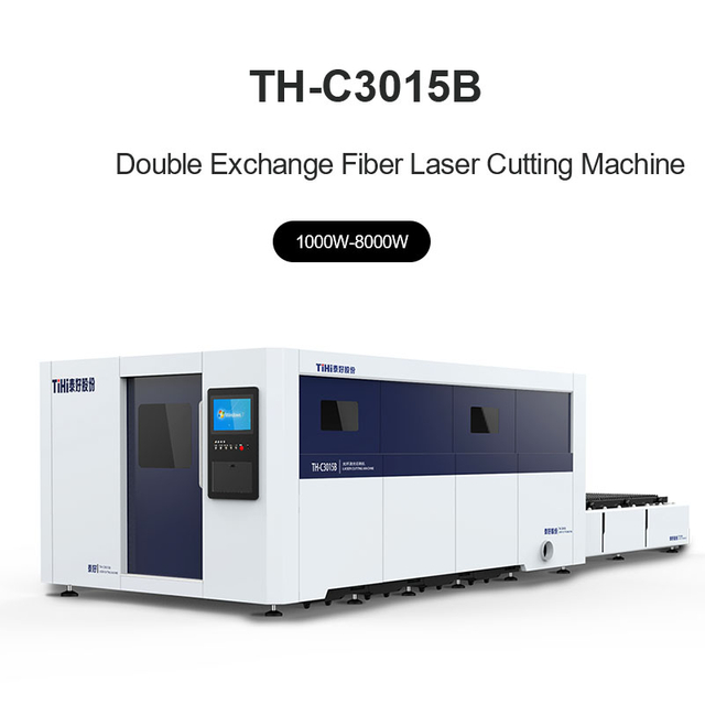 Máy cắt Laser sợi trao đổi đôi công suất trung bình