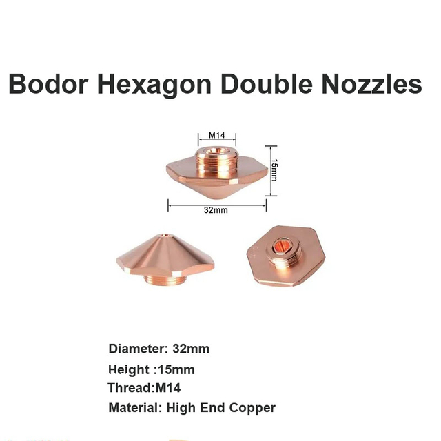 Đầu phun đôi lục giác Bodor D32