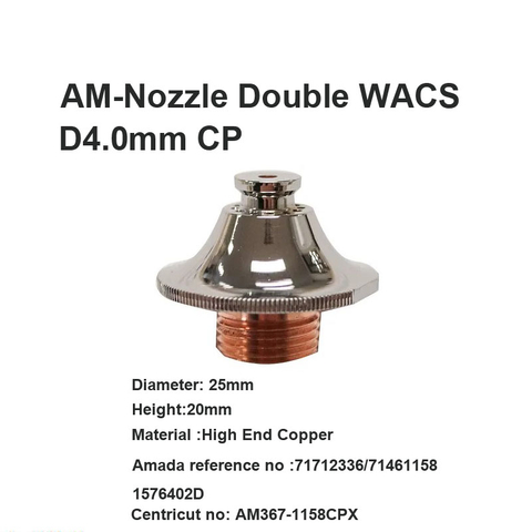 AM-Nozzle đôi WACS D4.0 mm CP