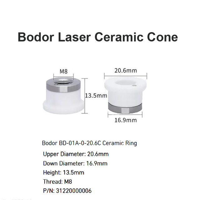 Nón gốm Bodor Laser D20.6mm H13.5mm