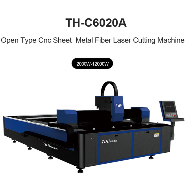 Máy cắt Laser sợi kim loại tấm CNC loại mở