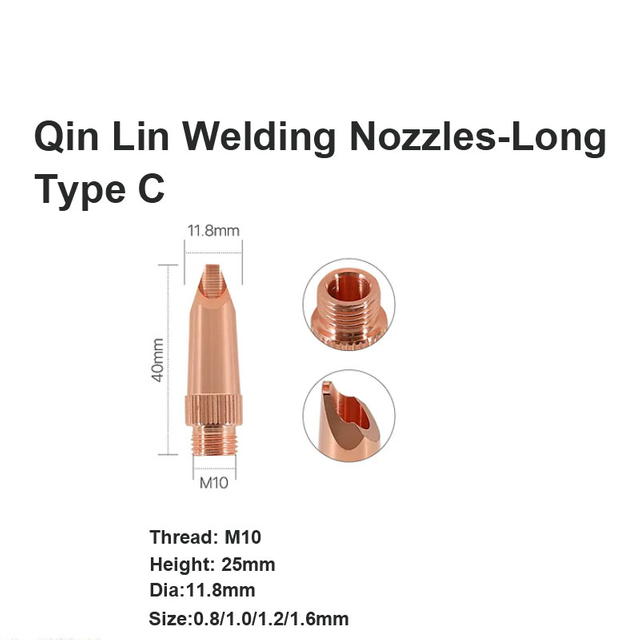 Đầu phun hàn Qin Lin-Loại dài C