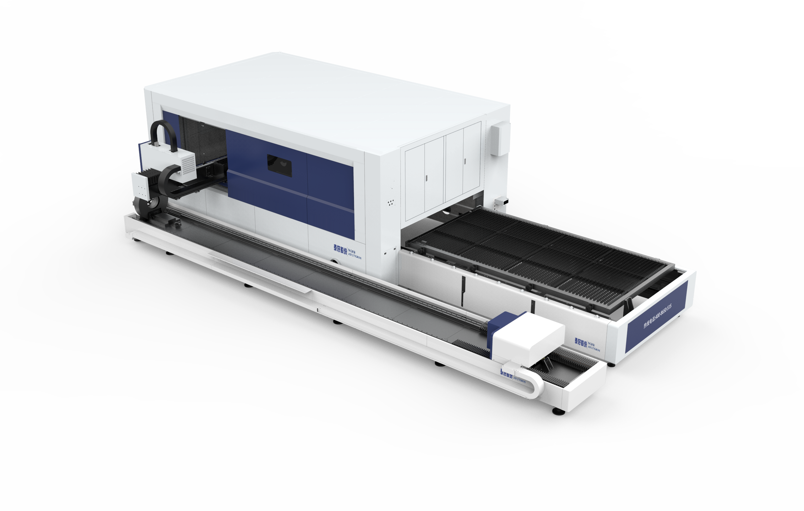 Dual use cnc fiber laser cutting machine for aluminum pipe and sheet