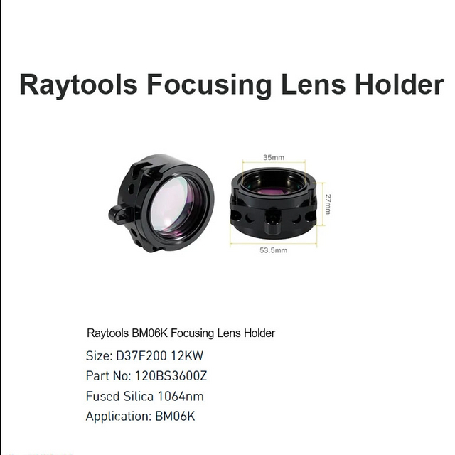 Raytools BM06K Focusing Lens Holder D37 F200 12KW