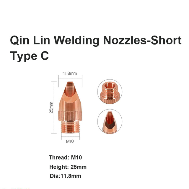 Đầu phun hàn Qin Lin-Loại ngắn C