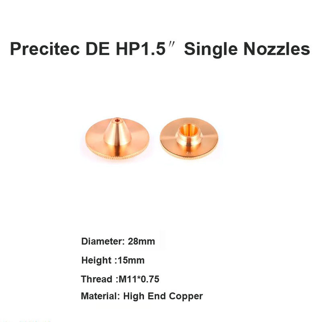 Đầu phun đơn Precitec DE HP 1.5