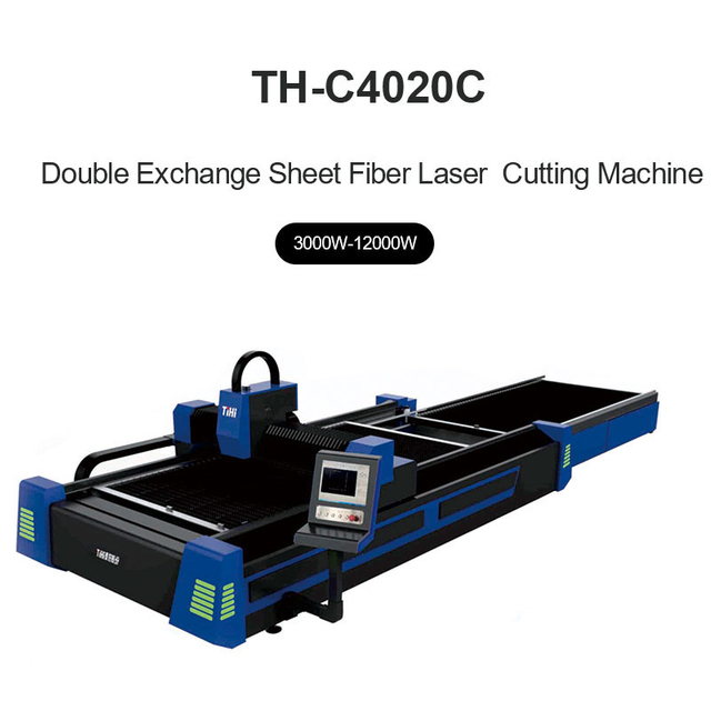 Máy cắt Laser loại nền tảng có thể hoán đổi mở TH-C3015C/TH-C4020C