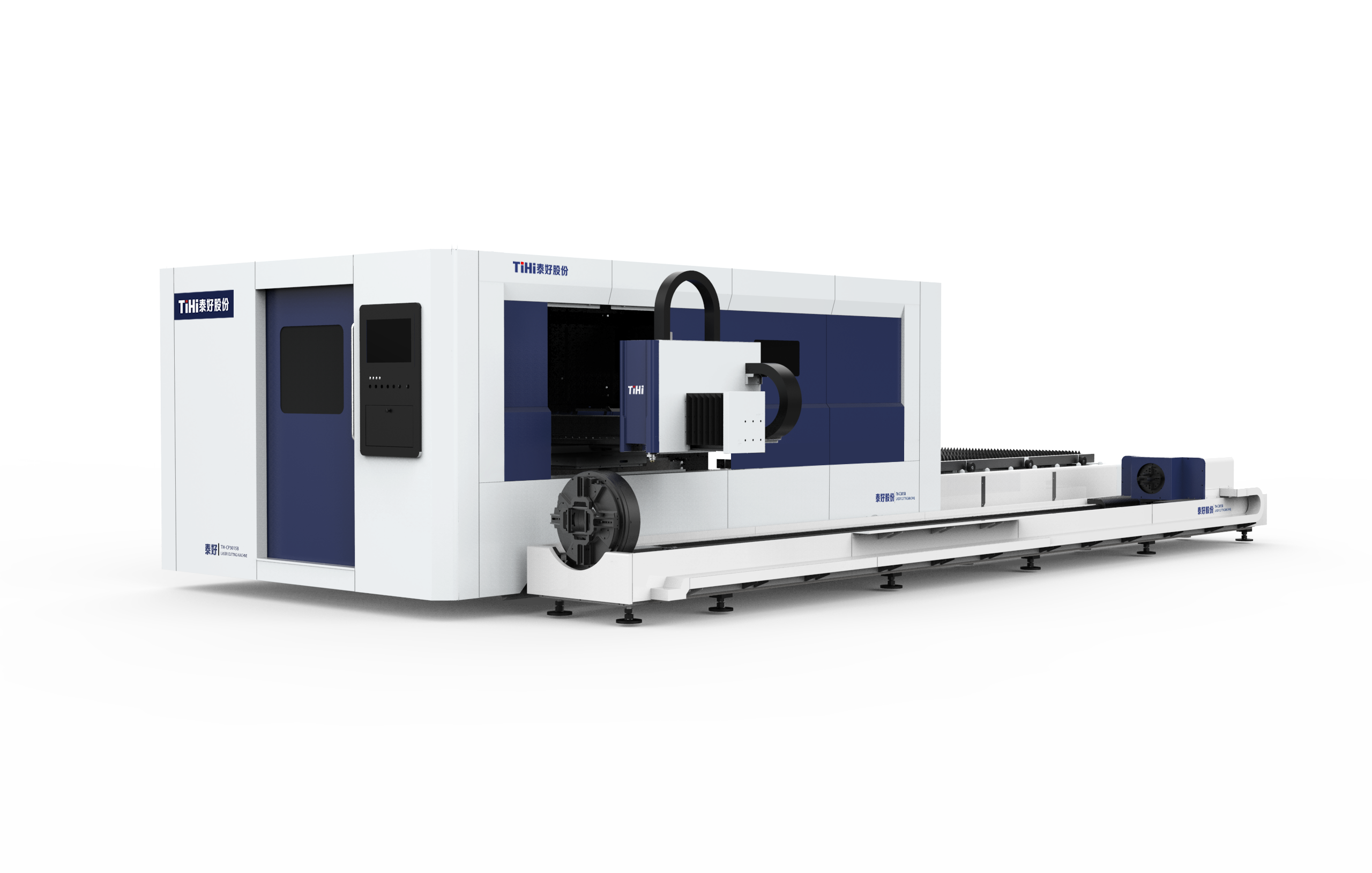 Dual use cnc fiber laser cutting machine for aluminum pipe and sheet
