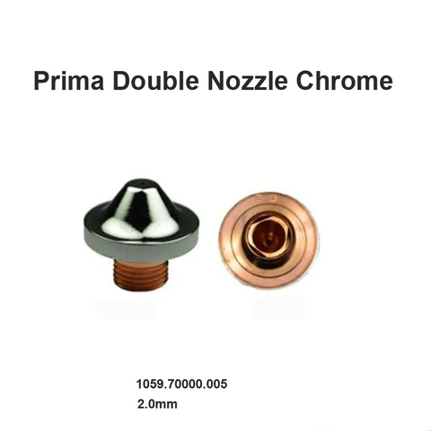 Đầu phun đôi Prima Chrome 2.0mm
