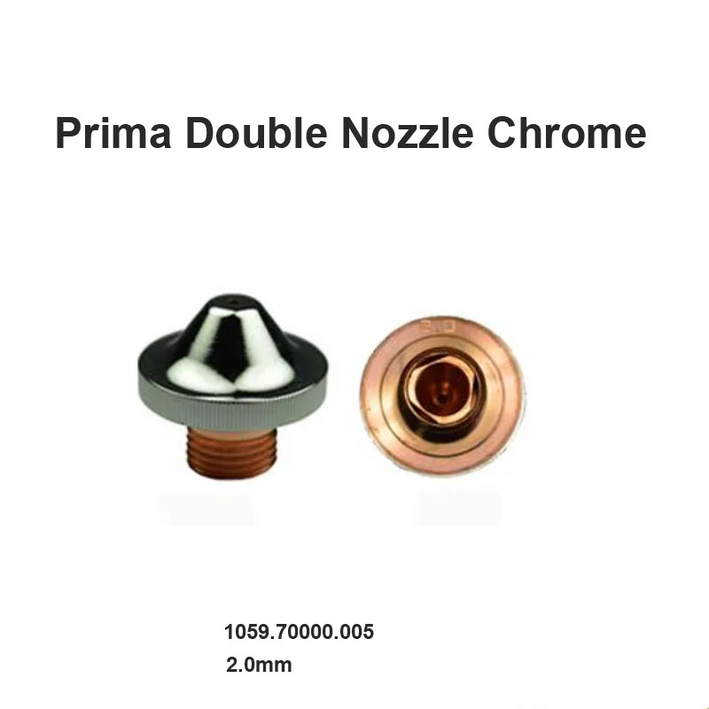 Đầu phun đôi Prima Chrome 2.0mm