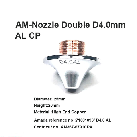 Vòi phun AM đôi D4.0 MM AL CP