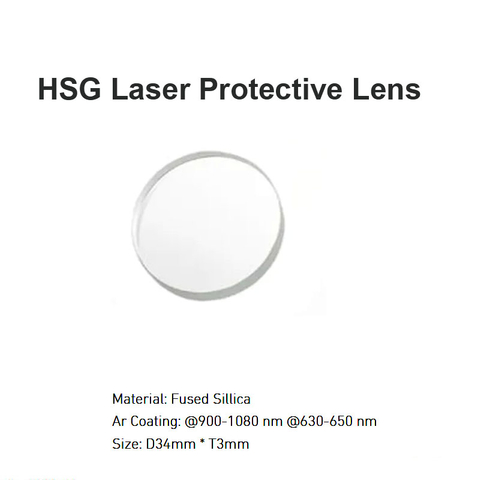HSG Laser Protective Lens D34 *T3mm