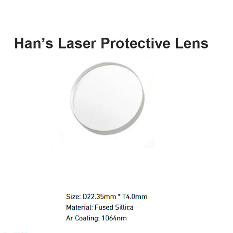 Ống kính bảo vệ laser của Han D22.35 *T4.0mm