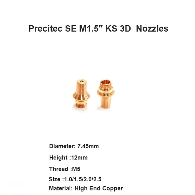 Đầu phun 3D Precitec SE M1.5 KS