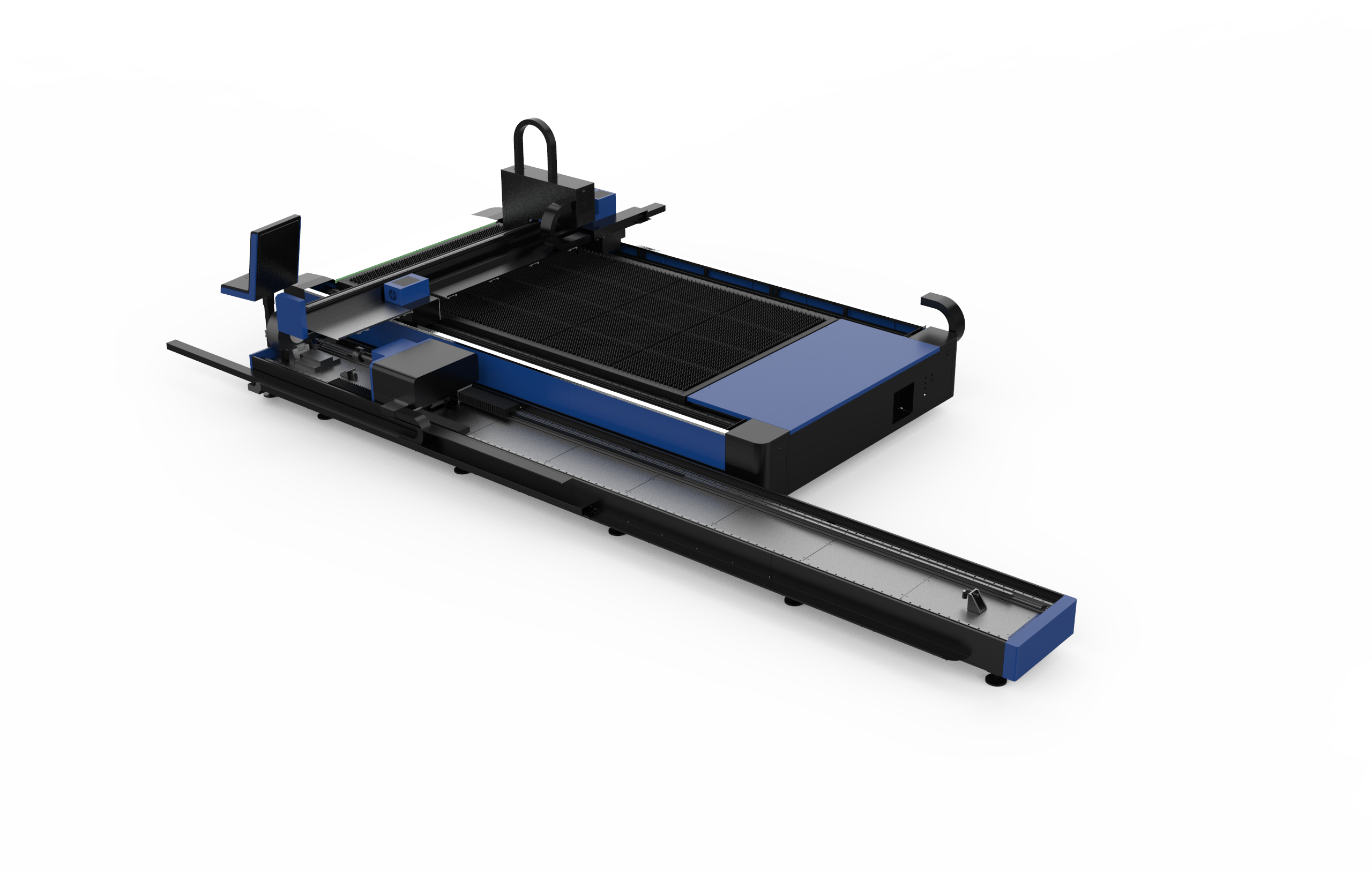 Máy cắt Laser sợi quang tích hợp loại ống và tấm mở