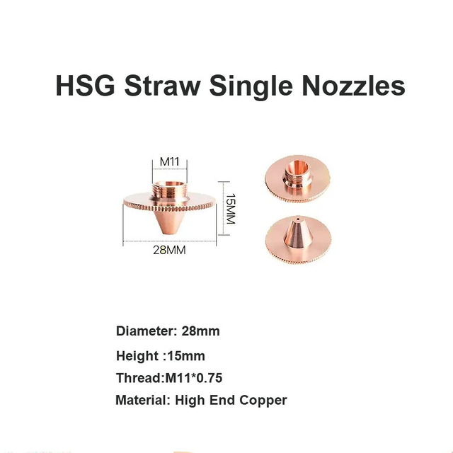 HSG Straw Single Nozzles 