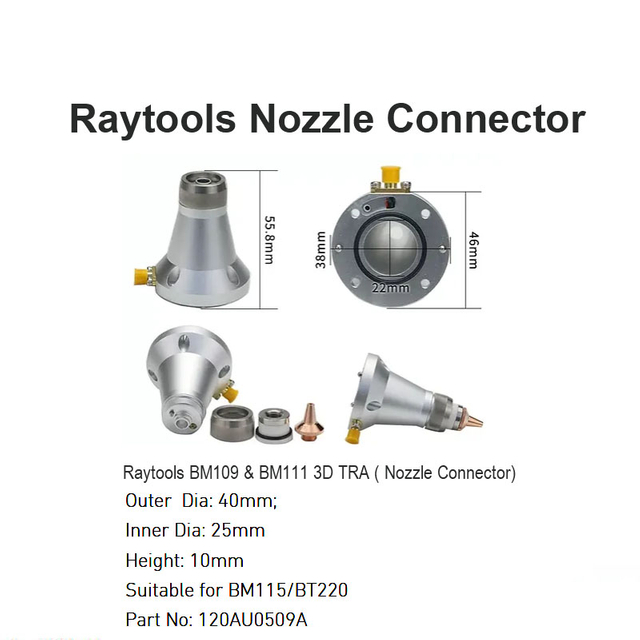 Raytools Nozzle Connector for BM109& BM111 3D TRA