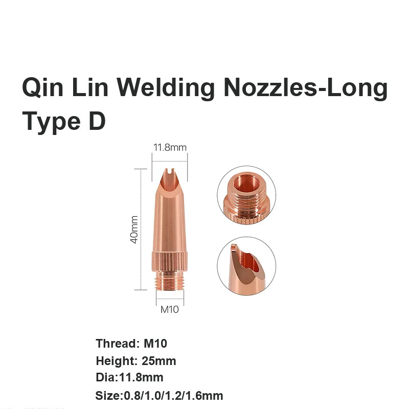 Đầu phun hàn Qin Lin-Loại D dài