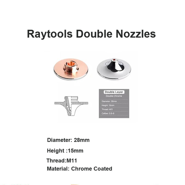 Vòi phun đôi Raytools hai lớp mạ crôm kép