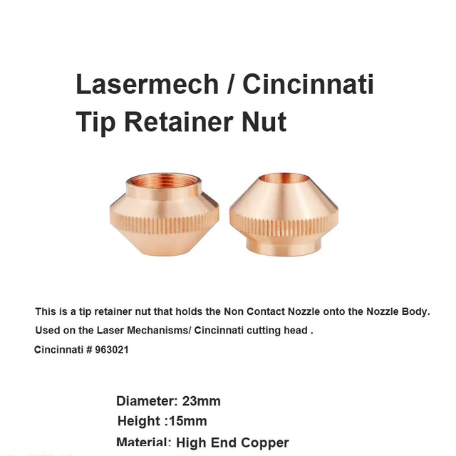 Đai ốc giữ đầu tip Lasermech & Cincinnati
