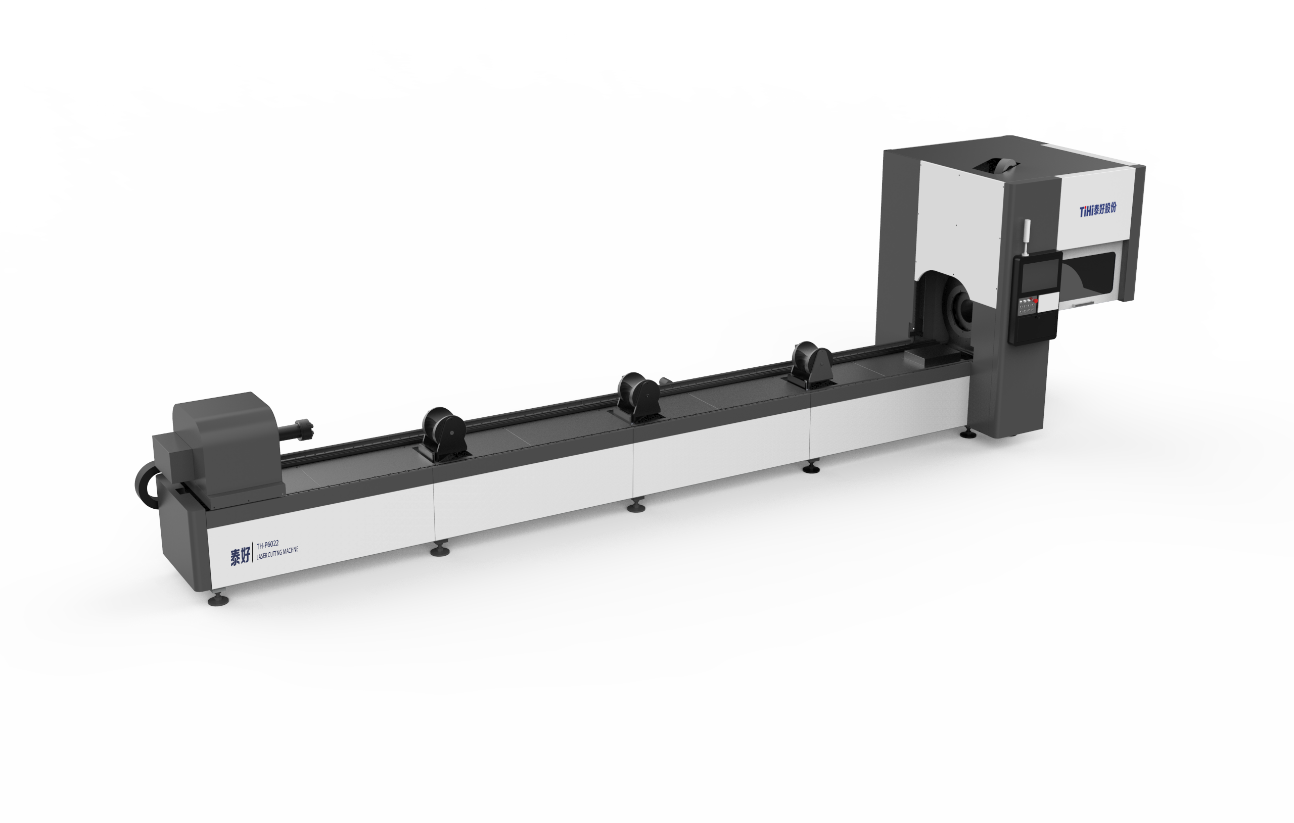 Máy cắt laser sợi kim loại dạng ống nạp tự động