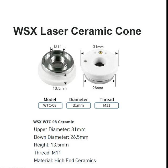 Nón gốm Laser WSX D31mm