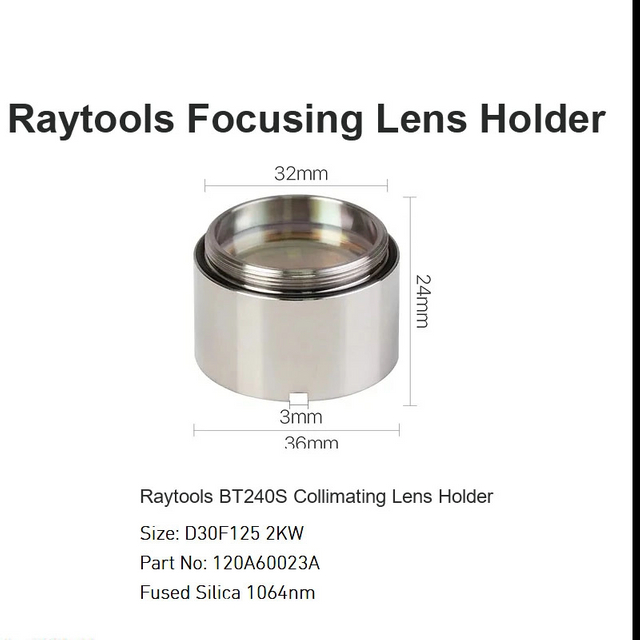 Giá đỡ ống kính chuẩn trực Raytools BT240S D30 F125 2KW