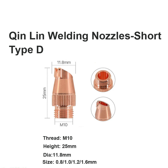 Qin Lin Welding Nozzles-Short Type D