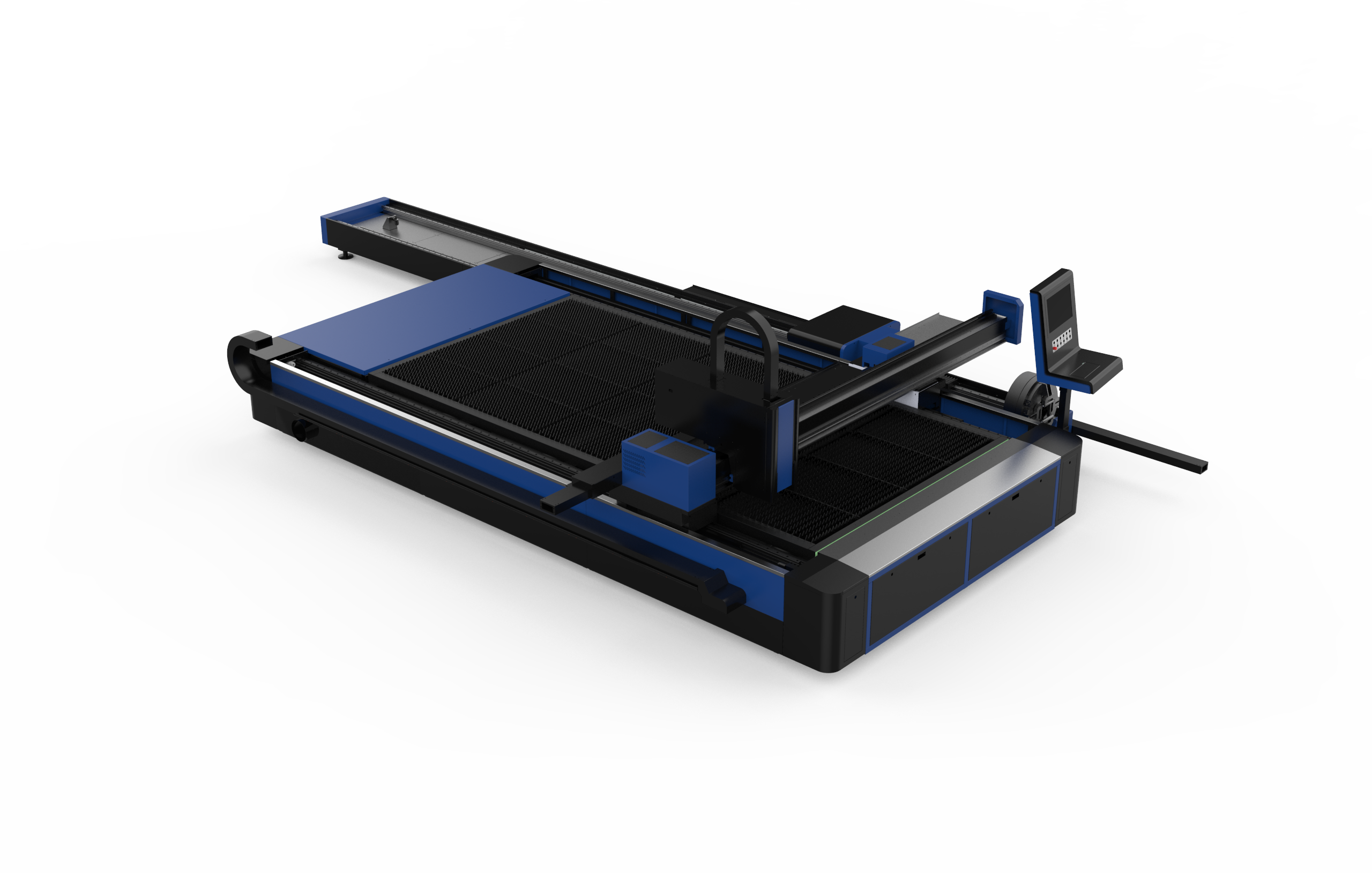 Máy cắt Laser sợi quang tích hợp loại ống và tấm mở