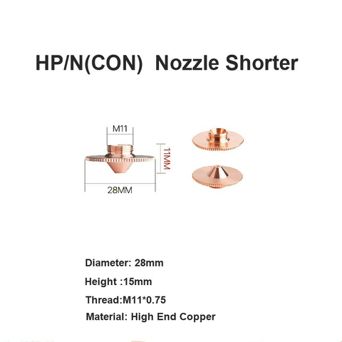 HP/N(CON) Nozzle Shorter