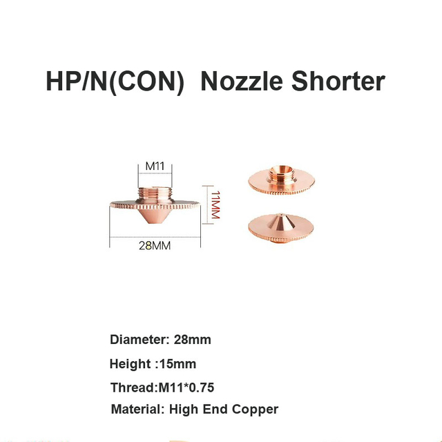Đầu phun HP/N(CON) ngắn hơn