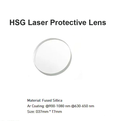 HSG Laser Protective Lens D37*T7mm 