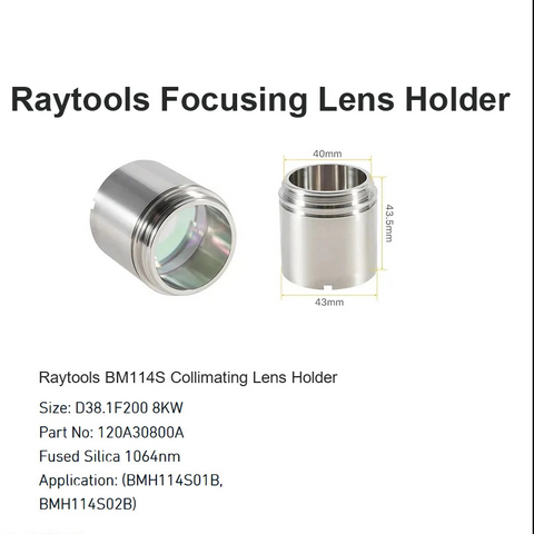 Raytools BM114S Collimating Lens Holder D38.1 F200 8KW