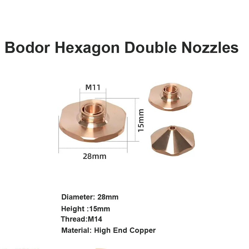 Bodor Hexagon Double Nozzles D28