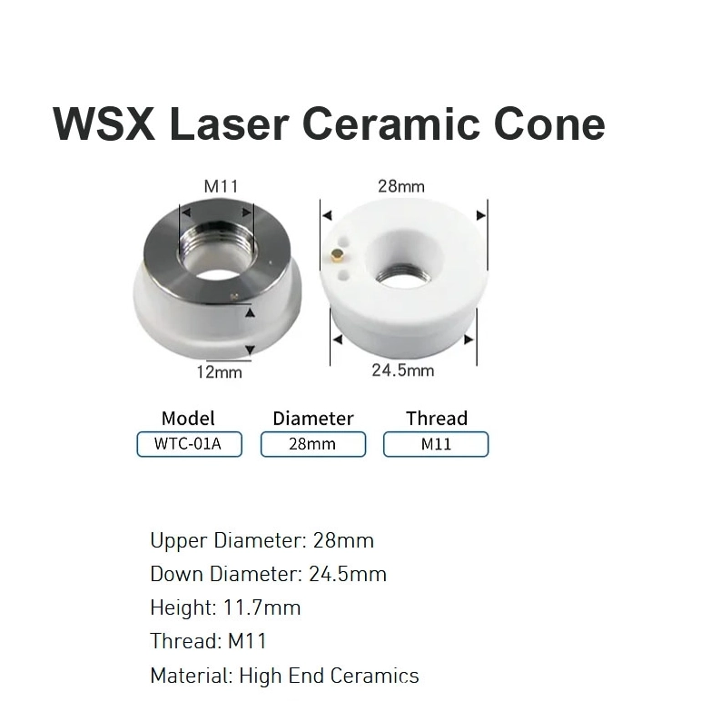 WSX Laser Ceramic Cone D19.5mm