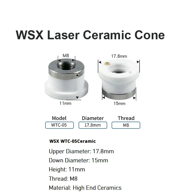 Nón gốm Laser WSX D17.8mm