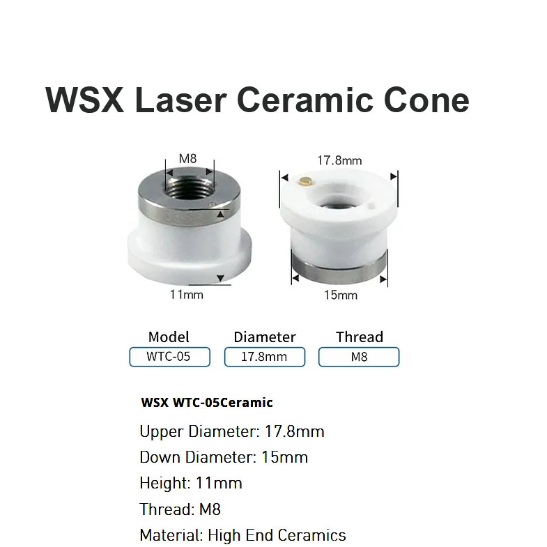 WSX Laser Ceramic Cone D17.8mm
